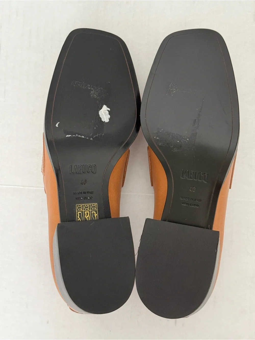 Labucq George Loafers with White Stitching Size 40